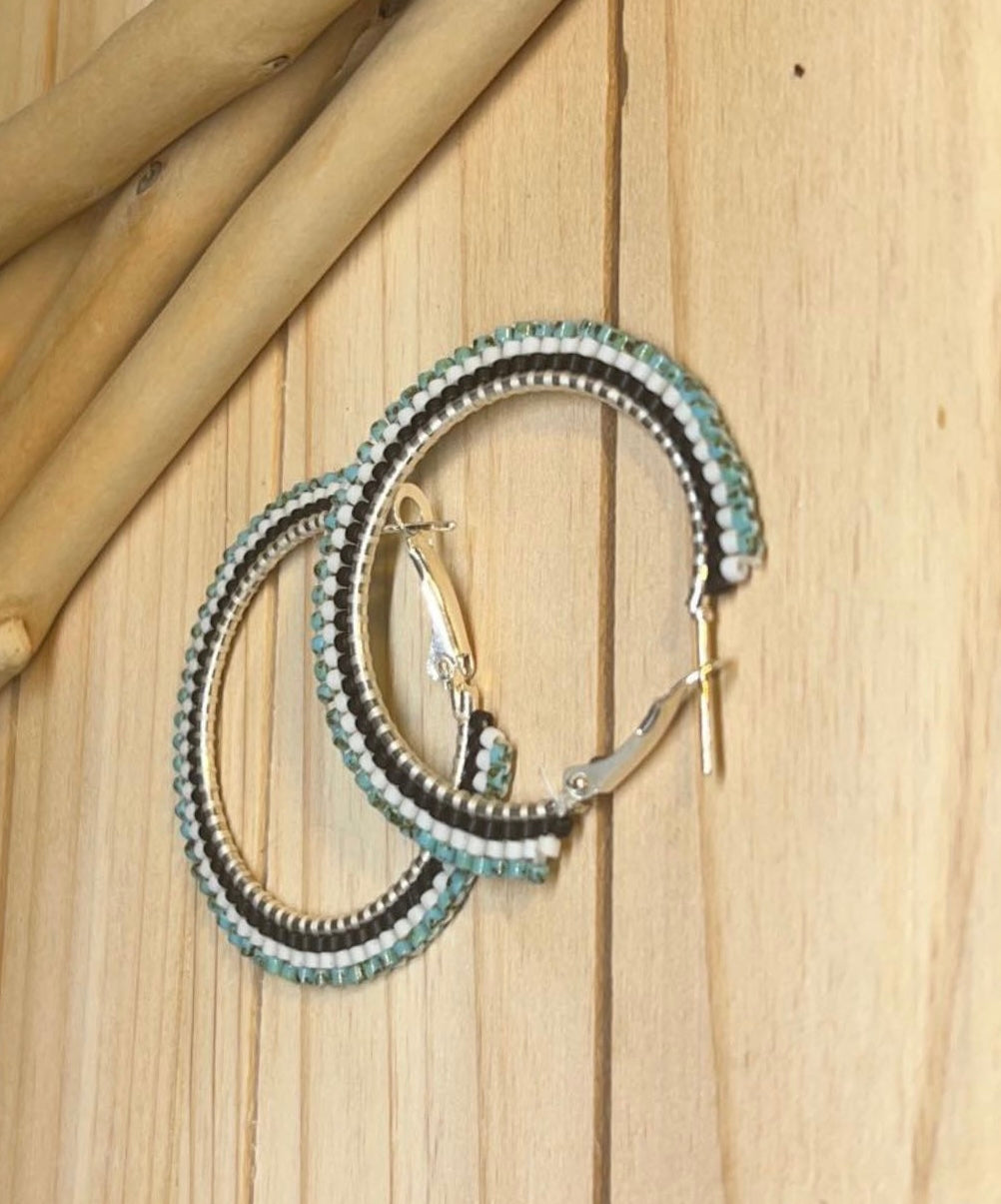 Twirl twin Hoops